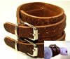 Bracelet de force en cuir vieilli