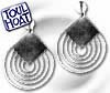 Boucles doreilles toile en argent - Toulhoat