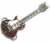 Boucle de ceinture Guitare rouge