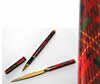 Stylo et Coupe papier Tartan - plaqu or