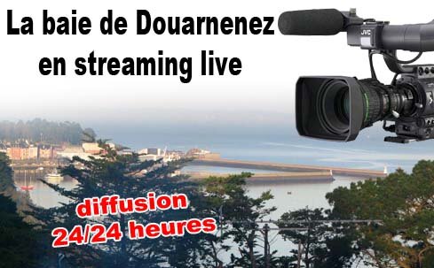NOUVEAU, d�couvrez la baie de Douarnenez en Direct 24 heures sur 24 - webcam streaming